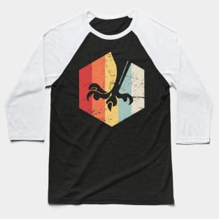 Retro 70s Birding Icon | Bird Watching Baseball T-Shirt